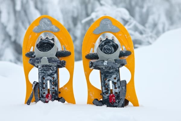 Snow shoes outdoor winter activity Snow shoes outdoor winter activity