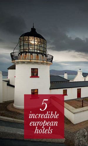 Old castles, delicious food and wine, cobblestone streets, a love of art and history-- I can't think of a place in Europe I wouldn't want to visit! Since you're heading all the way across the pond (that is, unless you already live there, you lucky duck), you might as well spend a night or two some place absolutely fabulous. Here's a few hotel experiences sure to stick with you for a lifetime.