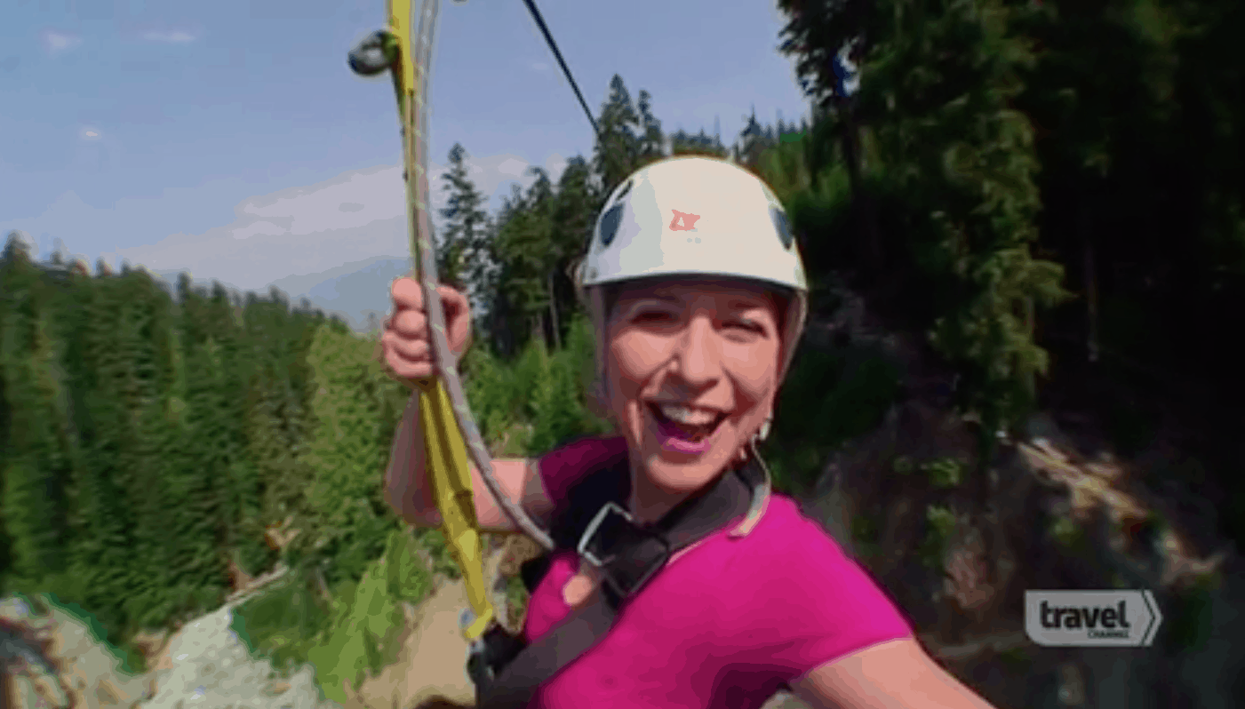 Samantha Brown's Whistler Zip Line Adventure