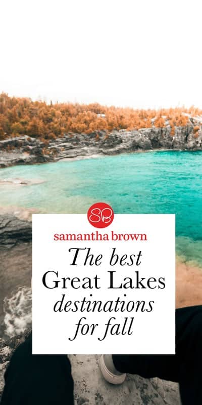 Lighthouses, epic views, water stretching for miles—all paired with red, gold and orange leaves—makes the great lakes perfect places to visit in the fall. Here are five trips to consider this autumn.